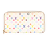 Louis Vuitton x Takashi Murakami Sarah Wallet, &pound;210, Accessories, Beige/Blue/Green/Grey/Orange/Pink/Purple/Red/White/Yellow, Canvas, Front view